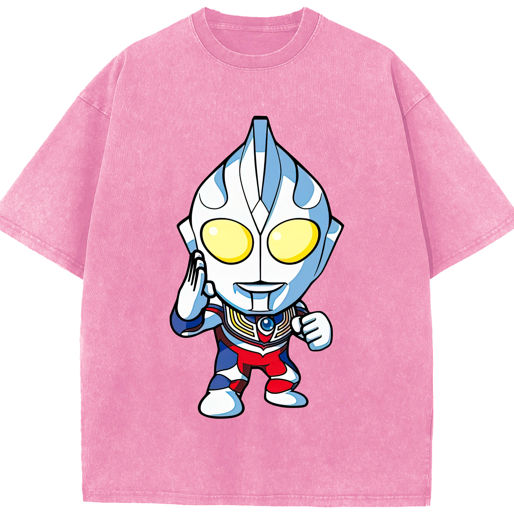 （画像用） ウルトラマン Ultraman 綿100% ヴィンテージ風 半袖Tシャツ（フロントプリント）